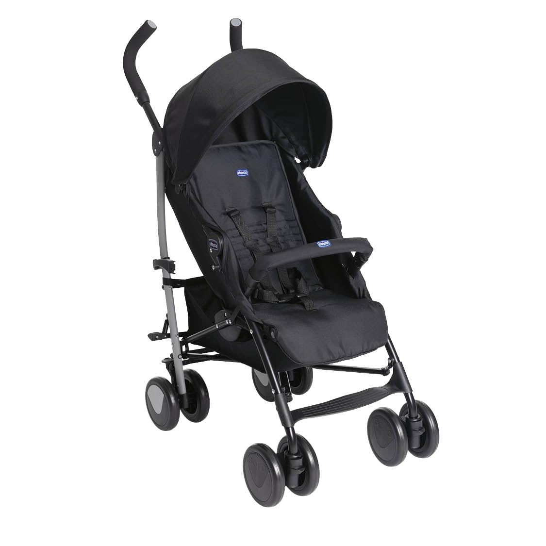 Chicco Echo Lite Silla de Paseo Ligera, Reclinable en 4 Posiciones, Plegado Paraguas, de 0 Meses a 22 kg, Negro