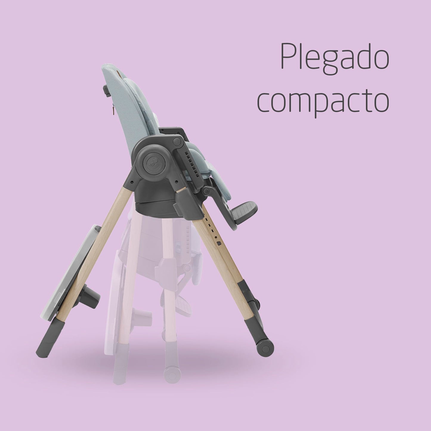 Maxi-Cosi Minla Trona Evolutiva 6 en 1, Plegado Compacto y Reclinable, de 0 a 14 Años, Gris