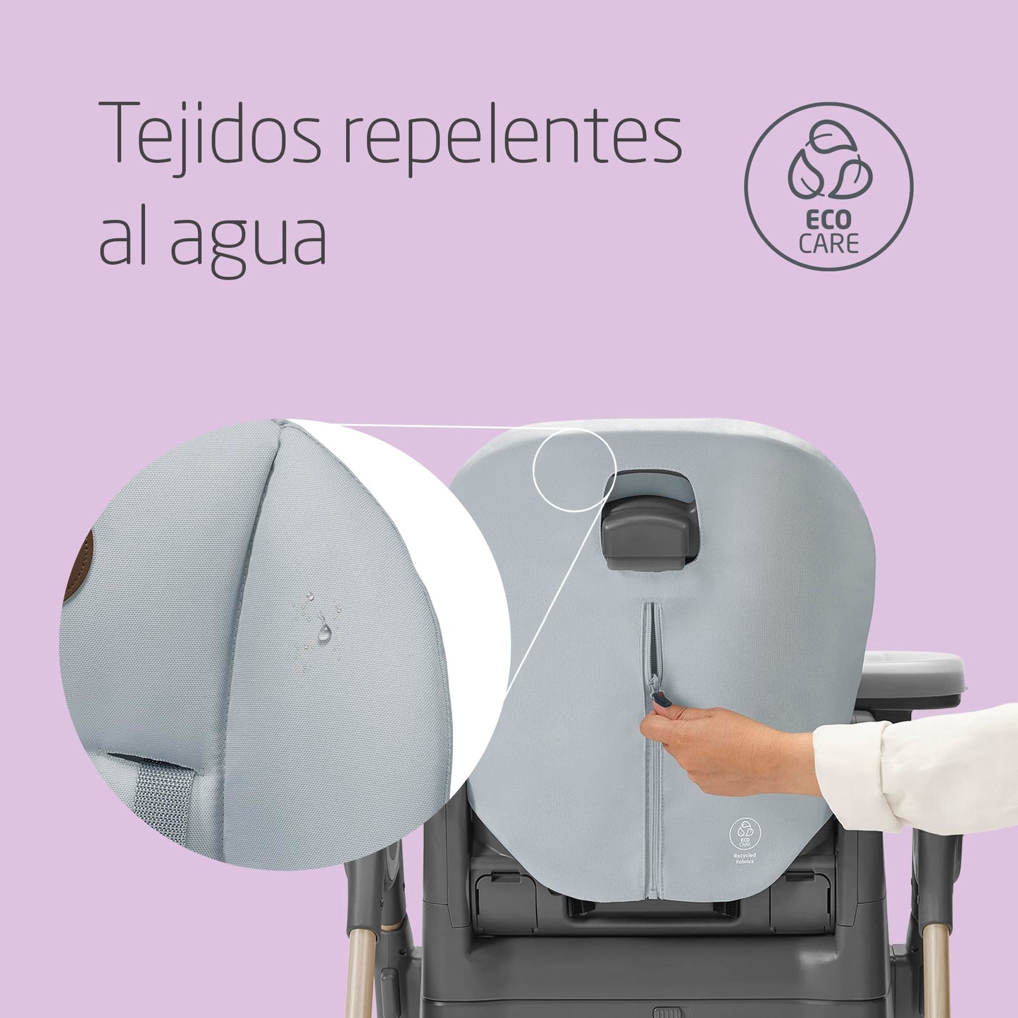 Maxi-Cosi Minla Trona Evolutiva 6 en 1, Plegado Compacto y Reclinable, de 0 a 14 Años, Gris