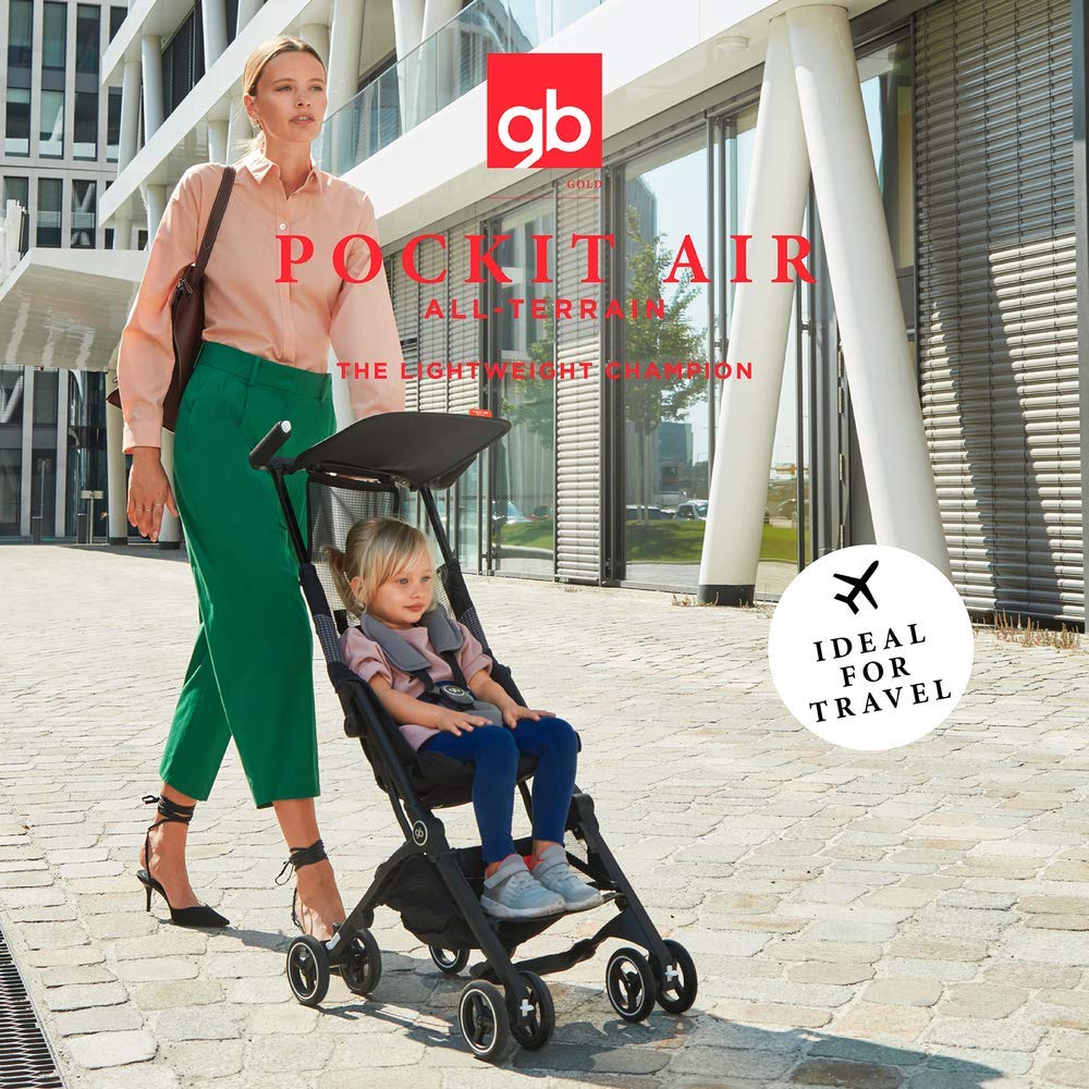 Gb Gold Pockit Air All-Terrain Sillita de Paseo Ultracompacta, Velvet Black
