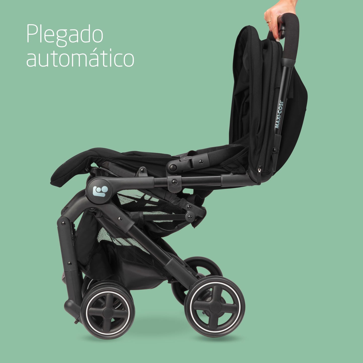 Maxi-Cosi Lara2 Silla de Paseo Ligera y Compacta, Plegado Automático, con Reclinación Total, de 0 a 4 Años, Negro