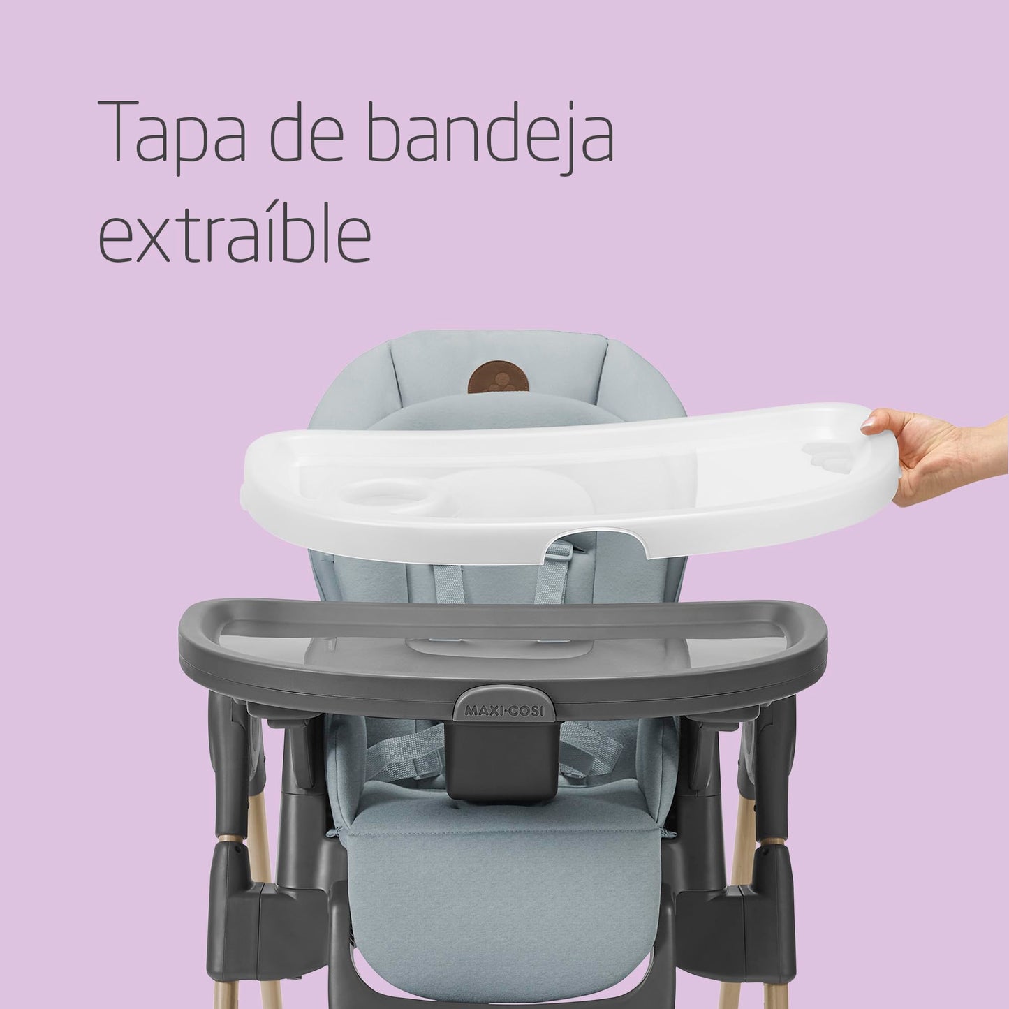 Maxi-Cosi Minla Trona Evolutiva 6 en 1, Plegado Compacto y Reclinable, de 0 a 14 Años, Gris