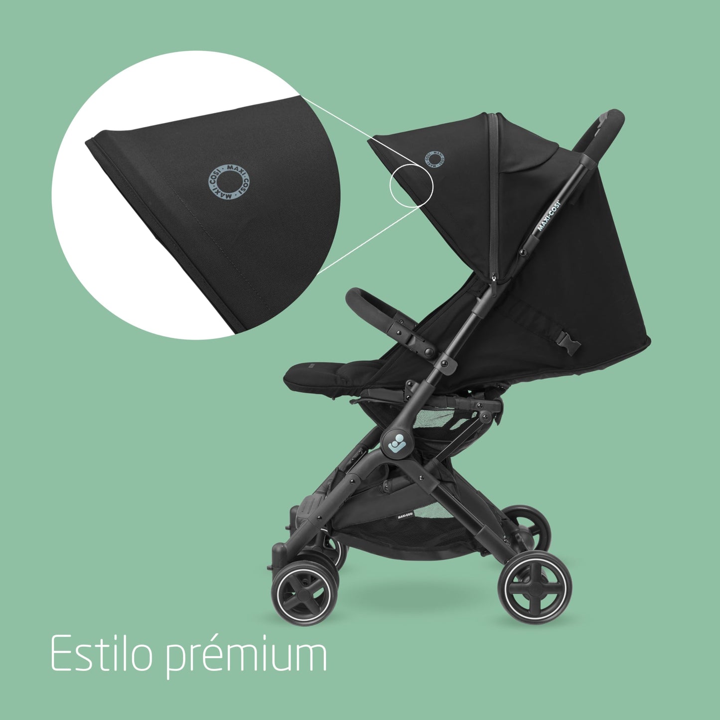 Maxi-Cosi Lara2 Silla de Paseo Ligera y Compacta, Plegado Automático, con Reclinación Total, de 0 a 4 Años, Negro