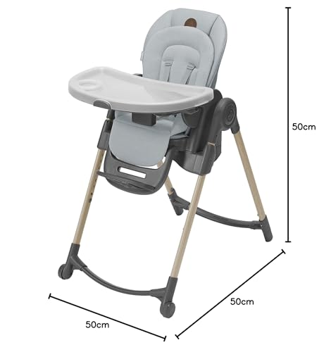 Maxi-Cosi Minla Trona Evolutiva 6 en 1, Plegado Compacto y Reclinable, de 0 a 14 Años, Gris