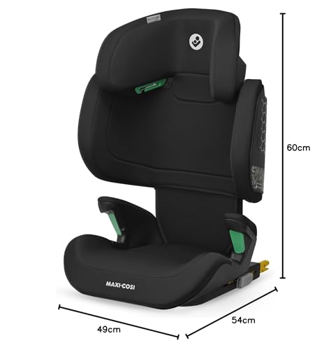 Maxi-Cosi RodiFix M Silla de Coche i-Size, con ISOFIX y Respaldo Alto, de 3,5 a 12 Años, Protección G-CELL, Negro