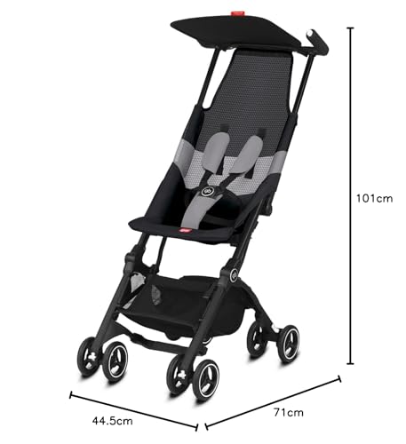 Gb Gold Pockit Air All-Terrain Sillita de Paseo Ultracompacta, Velvet Black