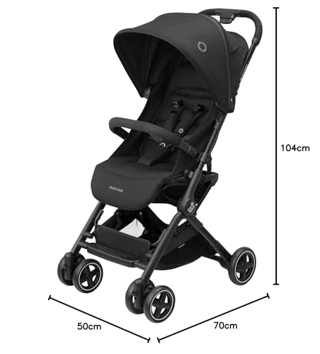 Maxi-Cosi Lara2 Silla de Paseo Ligera y Compacta, Plegado Automático, con Reclinación Total, de 0 a 4 Años, Negro