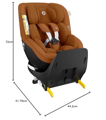Maxi-Cosi Mica Pro Eco Silla de Coche i-Size Giratoria 360º, con ISOFIX, de 0-4 Años, Protección G-CELL, Cognac