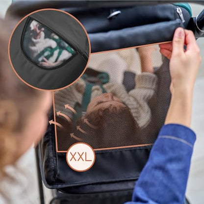 LIONELO MIRA Carrito Bebé, con Ruedas 360° y Amortiguación Total, Capota UPF50+, Reclinable, hasta 22 kg