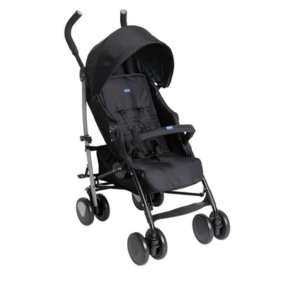 Chicco Echo Lite Silla de Paseo Ligera, Reclinable en 4 Posiciones, Plegado Paraguas, de 0 Meses a 22 kg, Negro
