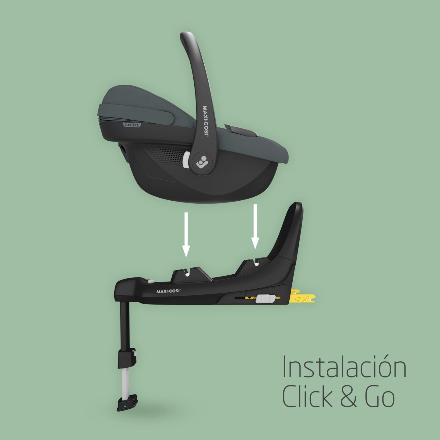 Maxi-Cosi Pebble S Silla de Coche i-Size, Ligera, con Protección Lateral G-CELL, de 0 a 15 Meses (0-13 kg), Grafito