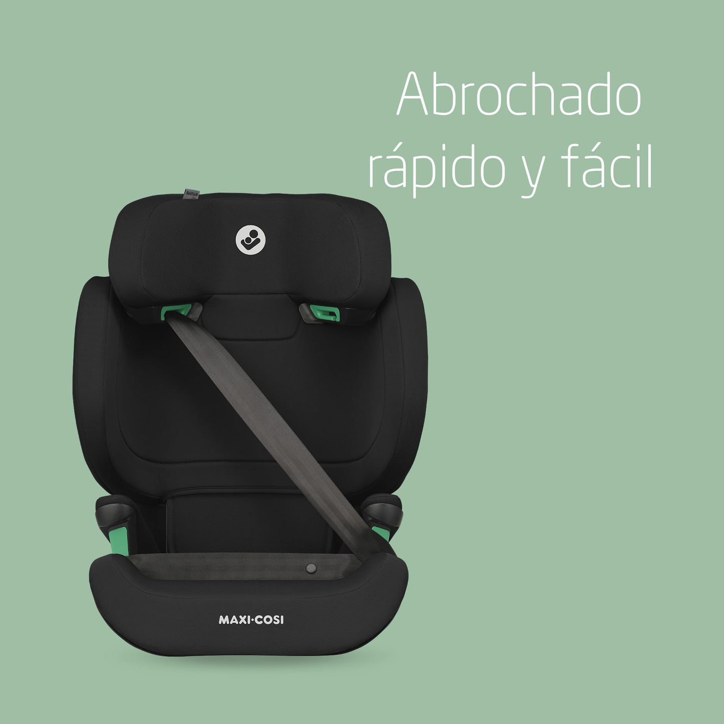 Maxi-Cosi RodiFix M Silla de Coche i-Size, con ISOFIX y Respaldo Alto, de 3,5 a 12 Años, Protección G-CELL, Negro