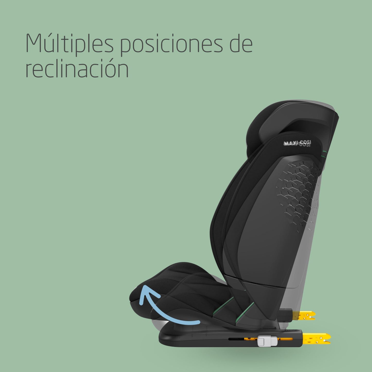 Maxi-Cosi RodiFix S Silla de Coche i-Size, con ISOFIX, Protección G-CELL y AirProtect, de 3,5 a 12 Años, Negro
