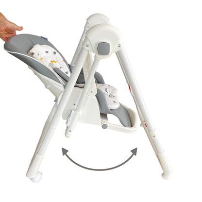 Twinly Movity Trona Evolutiva, Plegable, con Hamaca y Columpio, de 0 a 15 kg