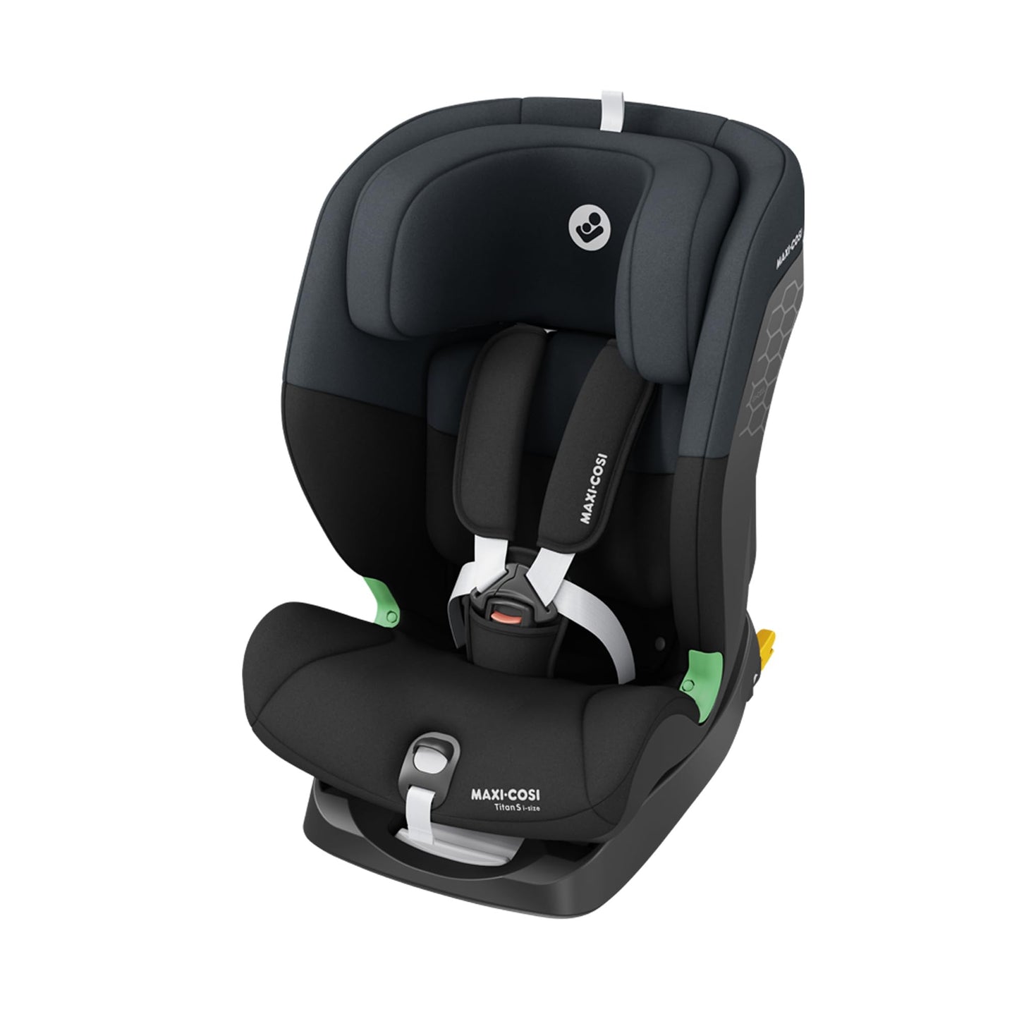 Maxi-Cosi Titan S Silla de Coche i-Size Multiedad, con ISOFIX, de 15 Meses a 12 Años, Protección G-CELL, Negro