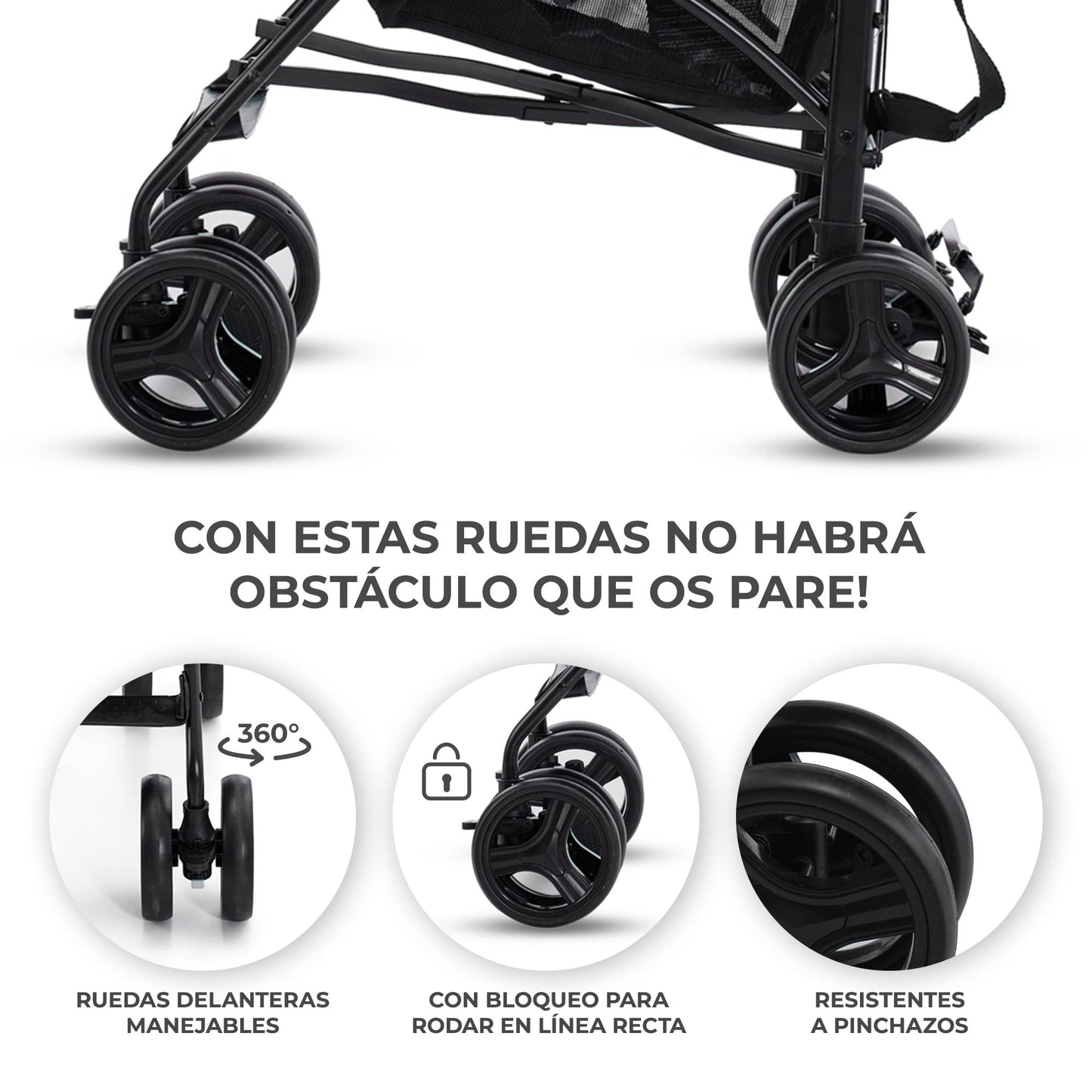 Kinderkraft TIK Silla de Paseo Ligera (6,5 kg), Plegable, con Reclinación Total y Tejido Impermeable, Verde
