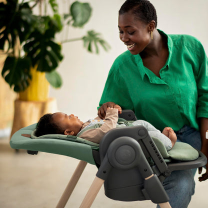 Maxi-Cosi Minla Trona Evolutiva 6 en 1, Plegado Compacto y Reclinable, de 0 a 14 Años, Gris