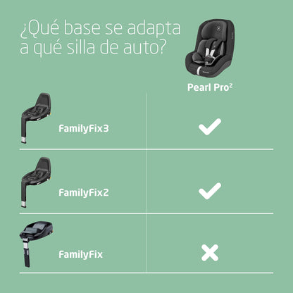Maxi-Cosi Pearl Pro² Silla de Coche i-Size, con ISOFIX, de 6 Meses a 4 Años, Negro