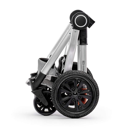 Kinderkraft VEO Sistema de Viaje 2 en 1, con Silla de Paseo y Capazo, de 0 a 15 kg, Gris