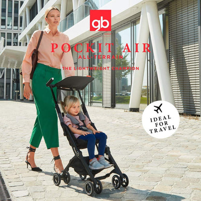 Gb Gold Pockit Air All-Terrain Sillita de Paseo Ultracompacta, Velvet Black
