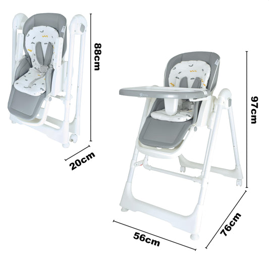 Twinly Movity Trona Evolutiva, Plegable, con Hamaca y Columpio, de 0 a 15 kg