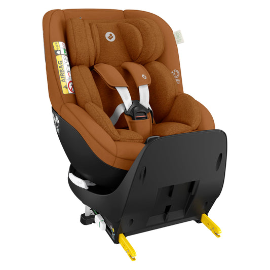 Maxi-Cosi Mica Pro Eco Silla de Coche i-Size Giratoria 360º, con ISOFIX, de 0-4 Años, Protección G-CELL, Cognac