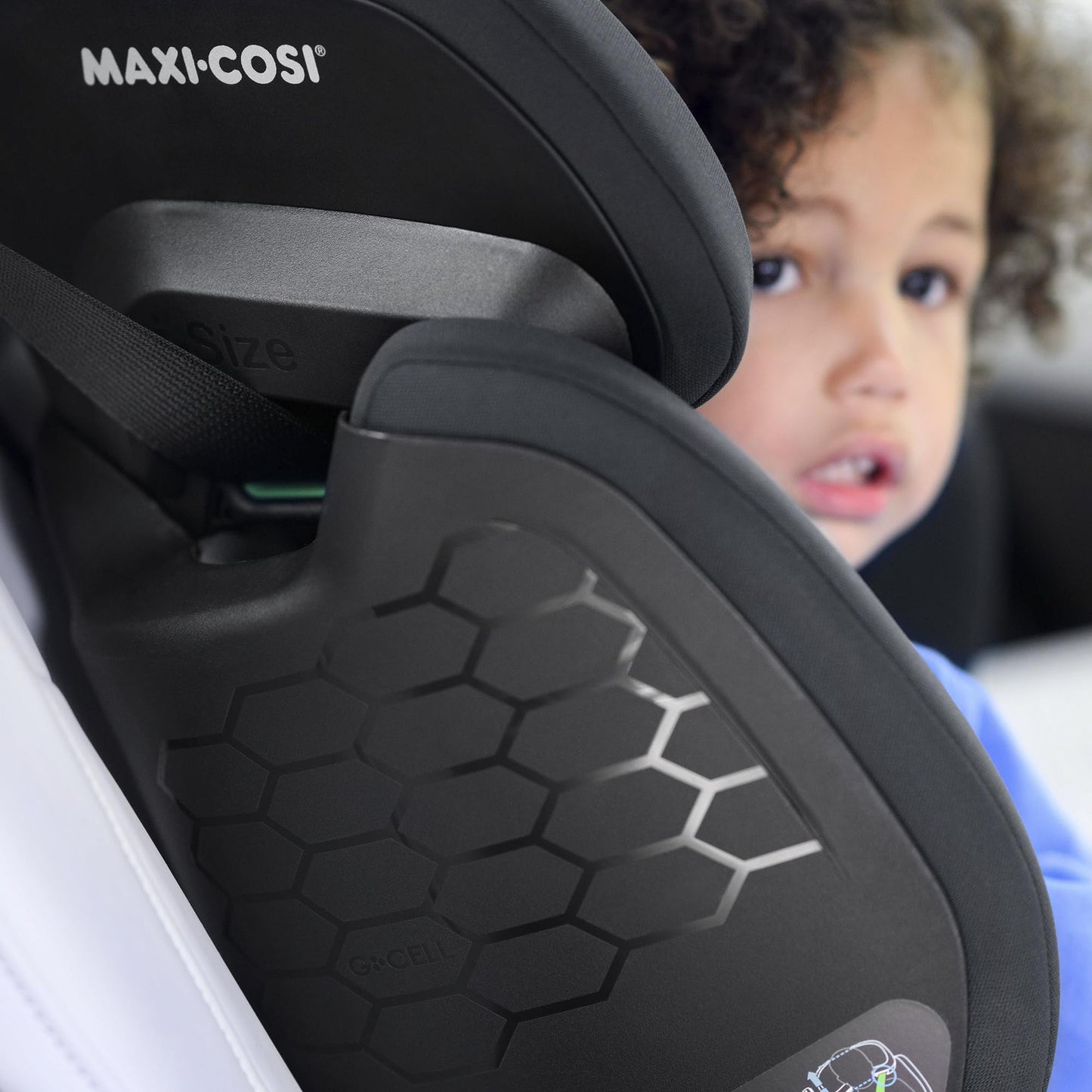 Maxi-Cosi RodiFix M Silla de Coche i-Size, con ISOFIX y Respaldo Alto, de 3,5 a 12 Años, Protección G-CELL, Negro