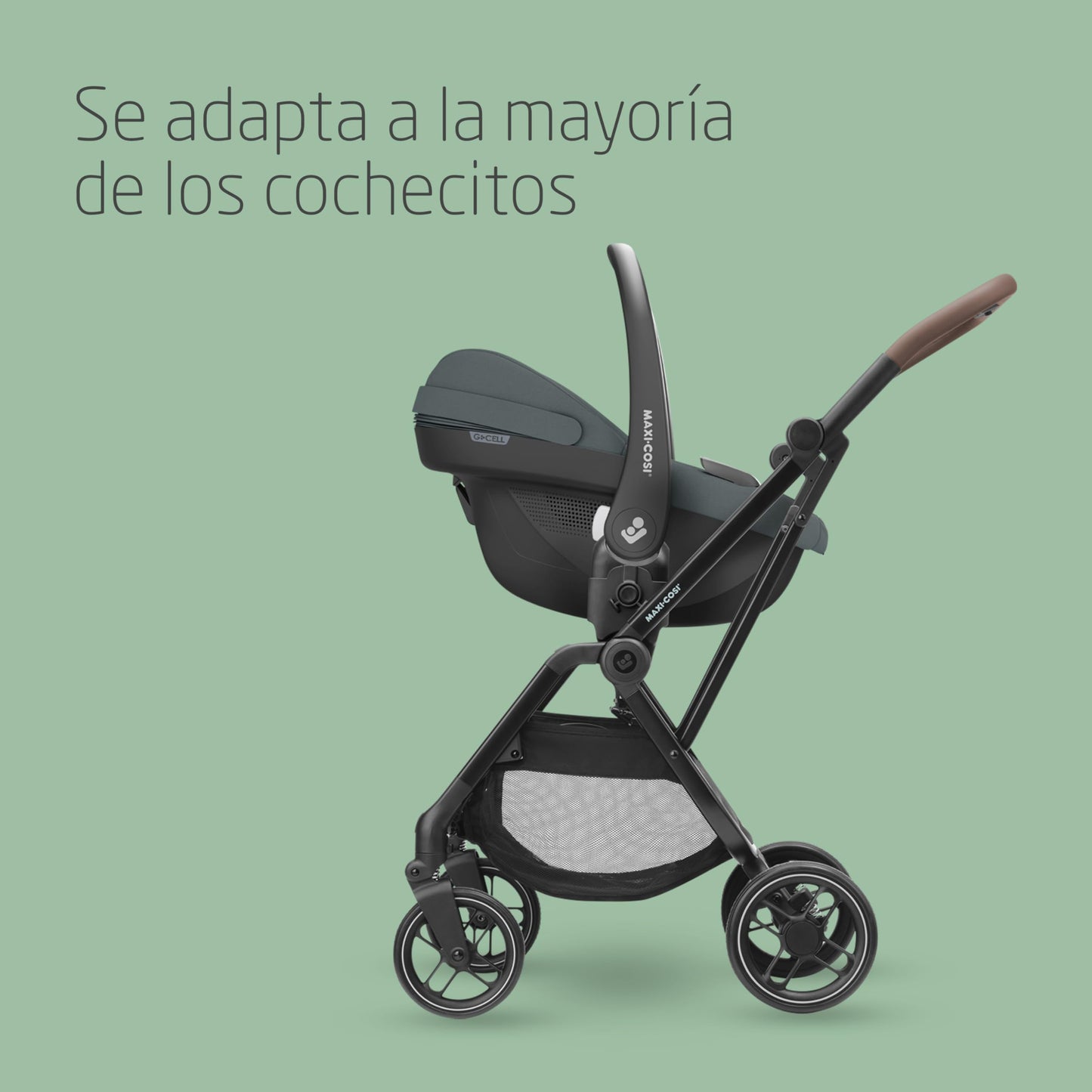 Maxi-Cosi Pebble S Silla de Coche i-Size, Ligera, con Protección Lateral G-CELL, de 0 a 15 Meses (0-13 kg), Grafito