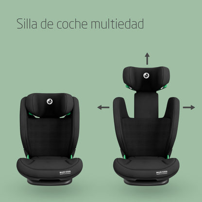 Maxi-Cosi RodiFix S Silla de Coche i-Size, con ISOFIX, Protección G-CELL y AirProtect, de 3,5 a 12 Años, Negro