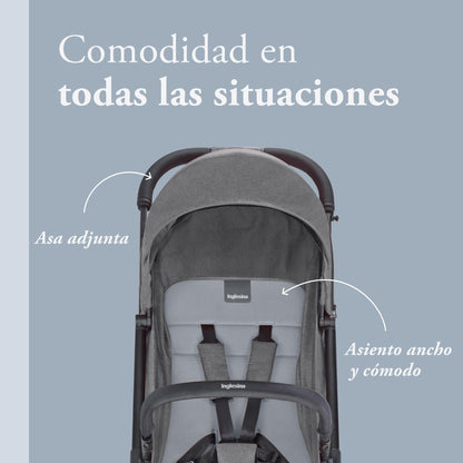Inglesina Sketch Silla de Paseo Ligera y Compacta, Gris