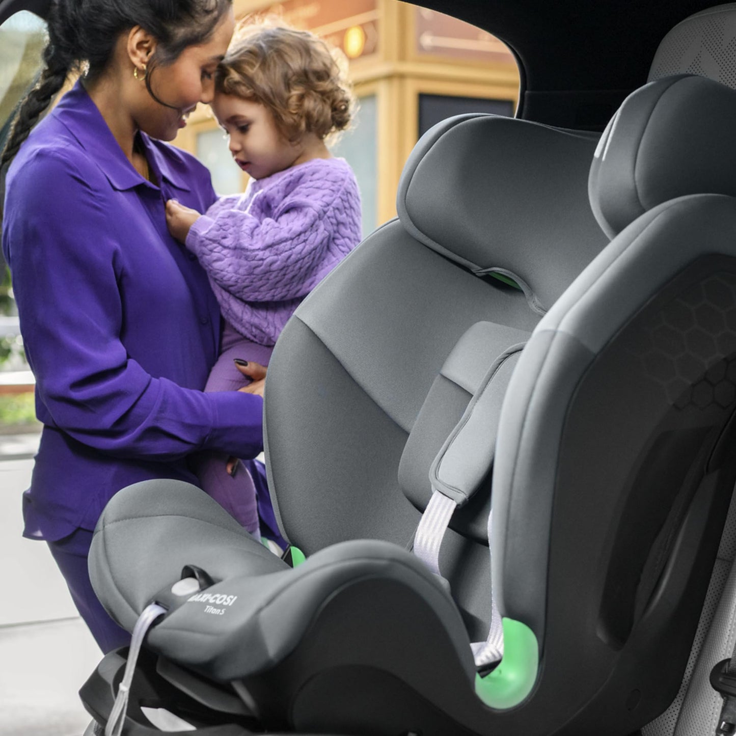Maxi-Cosi Titan S Silla de Coche i-Size Multiedad, con ISOFIX, de 15 Meses a 12 Años, Protección G-CELL, Negro