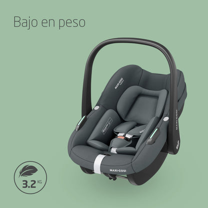 Maxi-Cosi Pebble S Silla de Coche i-Size, Ligera, con Protección Lateral G-CELL, de 0 a 15 Meses (0-13 kg), Grafito