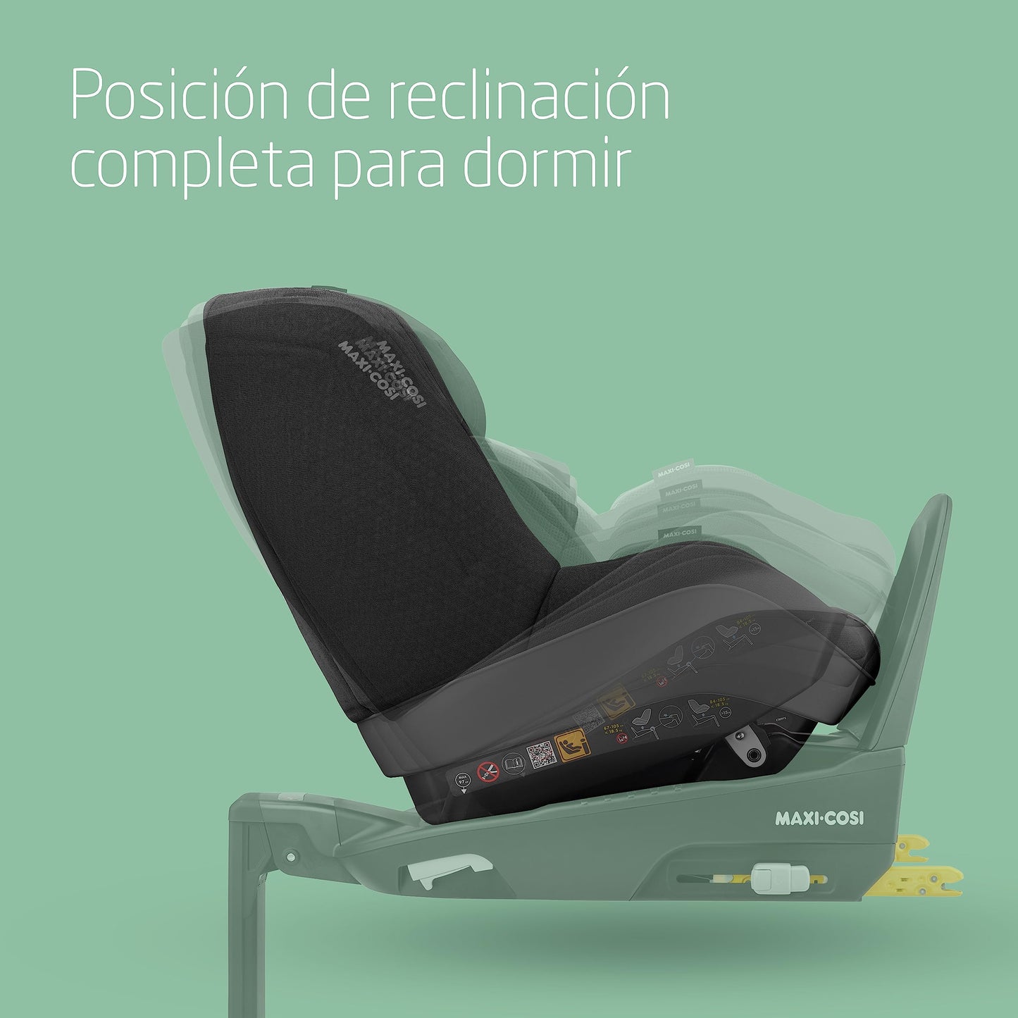 Maxi-Cosi Pearl Pro² Silla de Coche i-Size, con ISOFIX, de 6 Meses a 4 Años, Negro