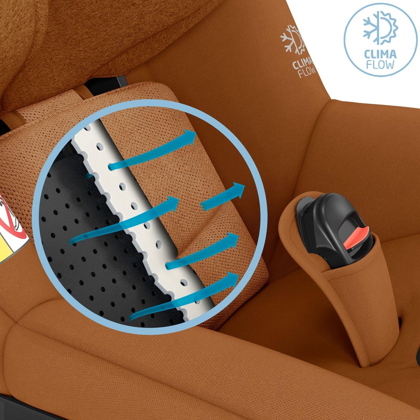 Maxi-Cosi Mica Pro Eco Silla de Coche i-Size Giratoria 360º, con ISOFIX, de 0-4 Años, Protección G-CELL, Cognac