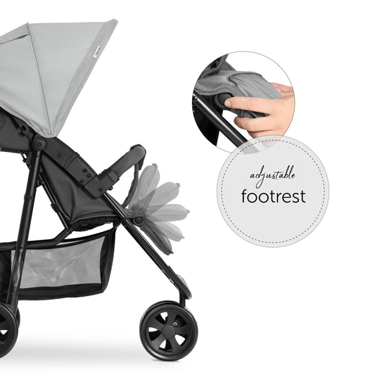 hauck Citi Neo 3 Silla de Paseo 3 Ruedas, Reclinable desde Nacimiento hasta 22 kg, Gris
