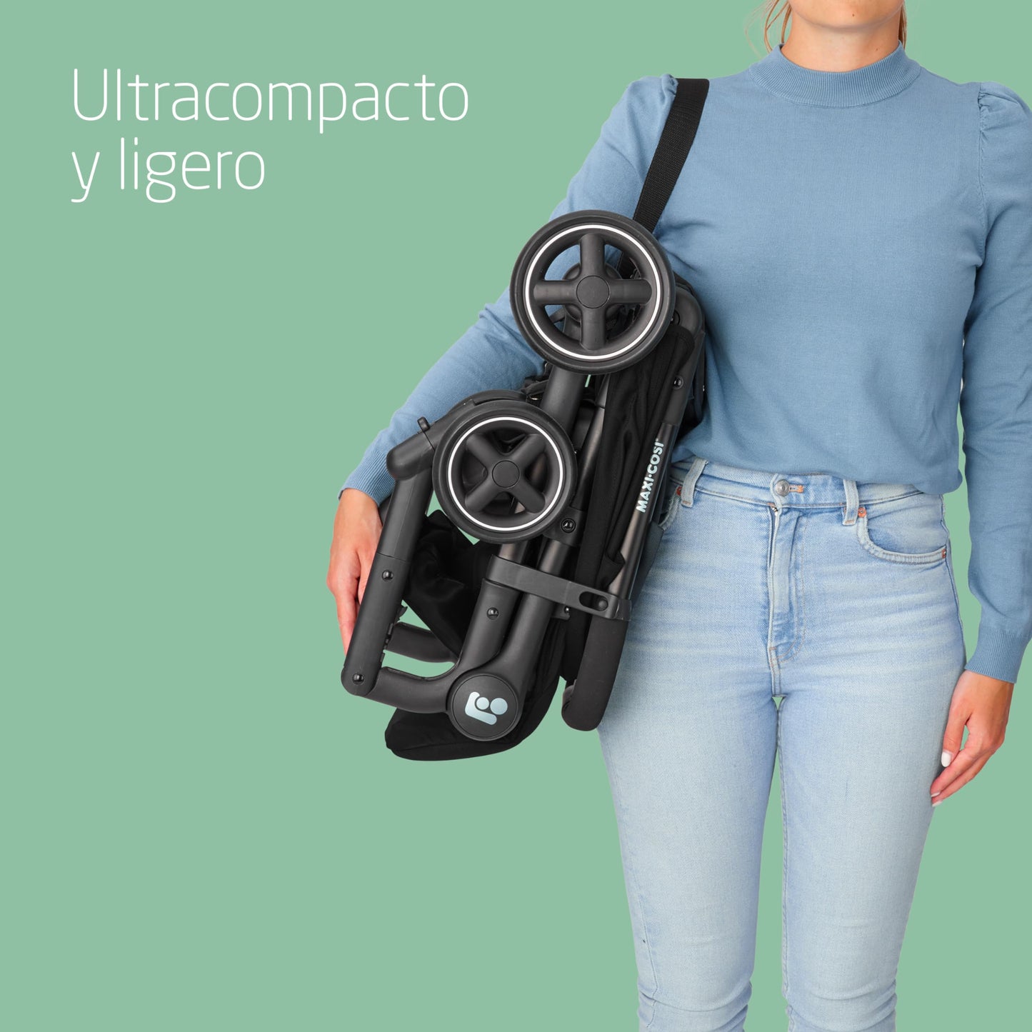Maxi-Cosi Lara2 Silla de Paseo Ligera y Compacta, Plegado Automático, con Reclinación Total, de 0 a 4 Años, Negro